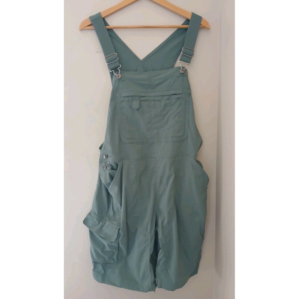 Duluth Trading Heirloom Gardening Short Overalls Size Large UPF 30 Ripstop Nylon